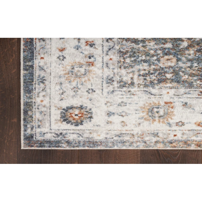 Nourison Astra Machine Washable Ivory Multicolor ASW16 7 ft. 10 in. X 10 ft. Rectangle Rug