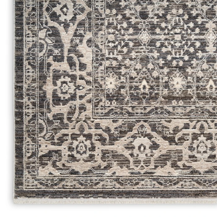 Nourison Shadows Charcoal Ivory SHW04 5 ft. X 7 ft. Rect. Rug