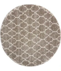 Nourison Home Amore Grey AMOR2 6ft.7in. x Round Round Rug
