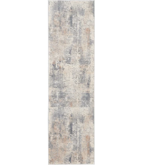 Nourison Rustic Textures Runner Area Rug RUS05-Beige/Grey