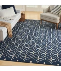 Nourison Home Nourison Essentials Navy Ivory NRE04 6 ft. X 9 ft. Rectangle Rug