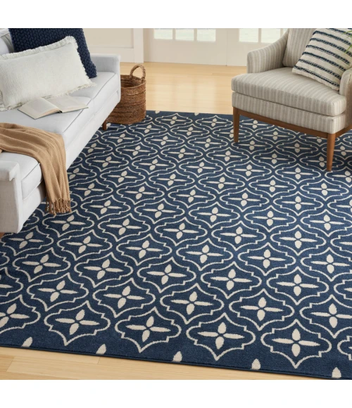 Nourison Home Nourison Essentials Navy Ivory NRE04 6 ft. X 9 ft. Rectangle Rug