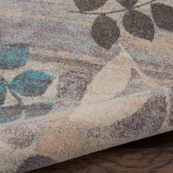 Nourison Tranquil(Traql) Area Rug TRA01 Ivory/Light Blue