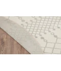 Nourison Astra Machine Washable Ivory ASW10 5 ft. 3 in. Round Rug