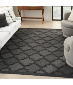 Nourison Home Easy Care NES01 Charcoal Black 7 ft. X 10 ft. Area Rug