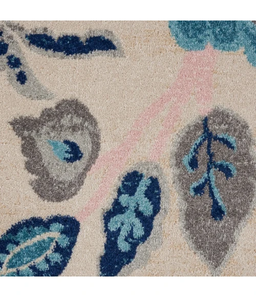 Nourison Tranquil Area Rug TRA02-Ivory/Light Blue