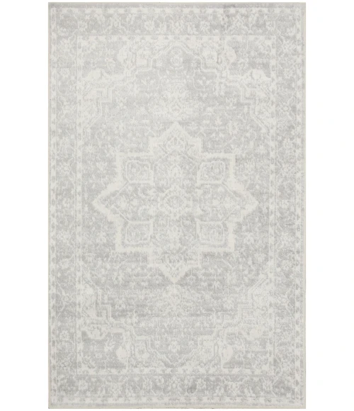 Nourison Astra Machine Washable Grey ASW12 3 ft. 3 in. X 5 ft. Rect. Rug
