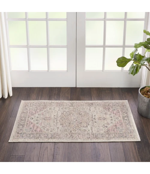 Nourison Tranquil Area Rug TRA06-Ivory/Pink