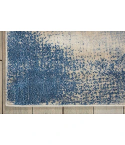 Nourison Home Somerset ST18 Ivory Blue 7 ft. 9 in. X 10 ft. 10 in. Area Rug