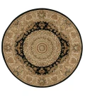 Nourison 2000 Round Area Rug 2233-Black