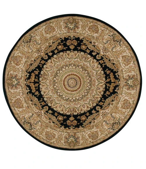 Nourison 2000 Round Area Rug 2233-Black