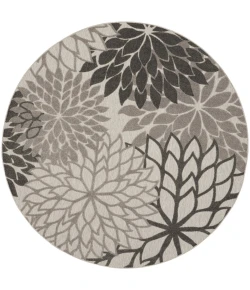 Nourison Home Aloha ALH05 Silver Grey 7 ft. 10 in. Round Area Rug
