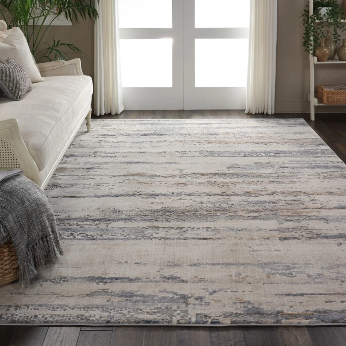 Nourison Rustic Textures Area Rug RUS04-Beige/Grey