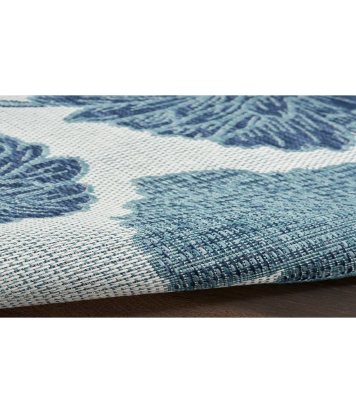 Nourison Garden Oasis Blue GOA04 6 ft. X 9 ft. Rectangle Rug