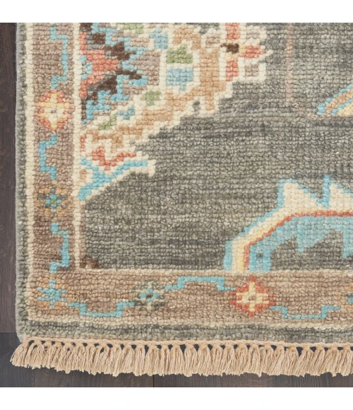 Nourison Odessa Dark Grey Multicolor ODS02 6 ft. X 8 ft. Rect. Rug