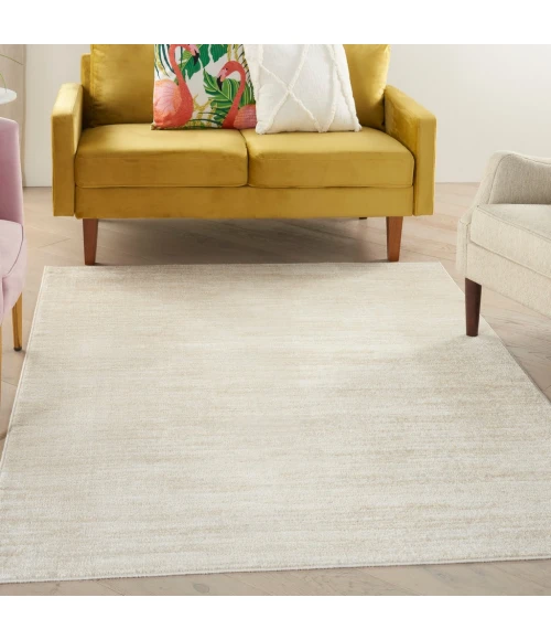 Nourison Essentials Ivory Beige Area Rug NRE01-Ivory Beige