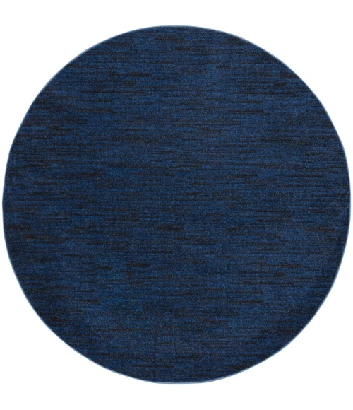 Nourison Essentials Midnight Blue Area Rug NRE01-Midnight Blue