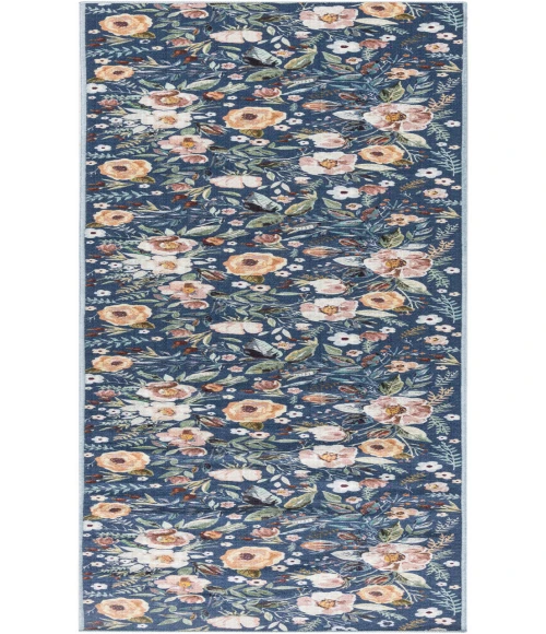 Nourison Nourison Washables Navy Multicolor NWB01 2 ft. 2 in. X 10 ft. Rectangle Rug