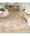 Nourison Astra Machine Washable Rust ASW12 5 ft. 3 in. X 7 ft. Rect. Rug