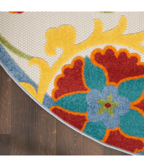 Nourison Aloha Area Rug ALH17-Ivory/Multi