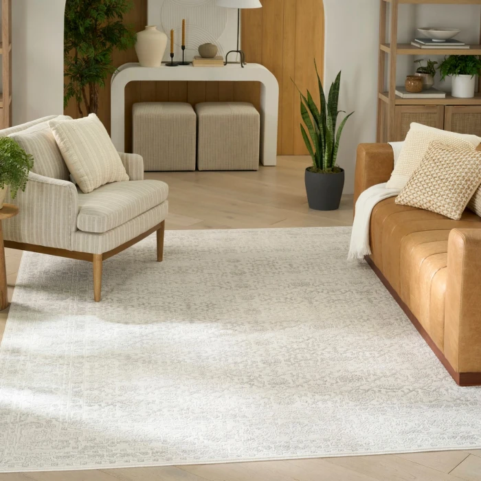 Nourison Grace Grey GCE01 5 ft. 3 in. X 7 ft. 3 in. Rect. Rug