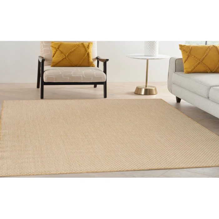 Nourison Courtyard Natural COU01 6 ft. X 9 ft. Rectangle Rug