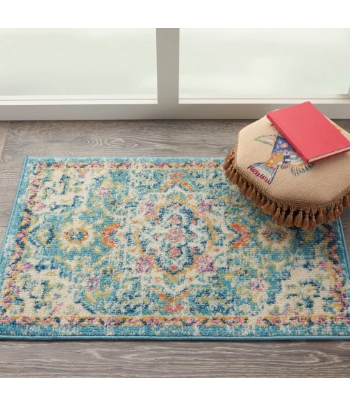 Nourison Passion Area Rug PSN25-Ivory/Light Blue