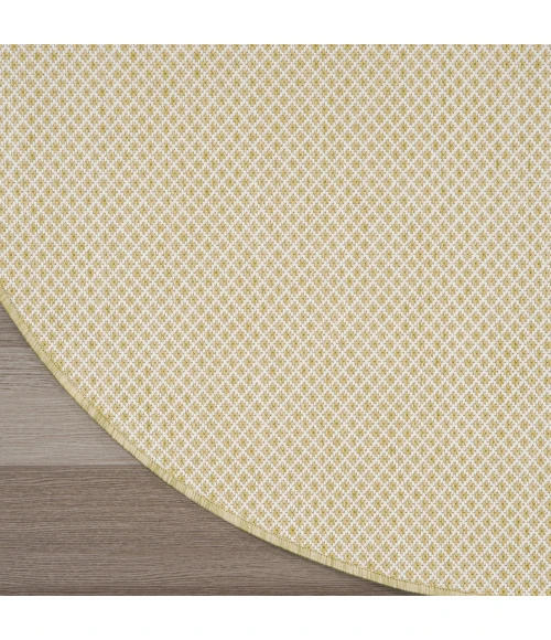 Nourison Home Courtyard Tan COU01 8ft. x Round Round Rug