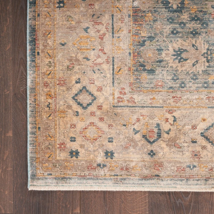 Nourison Luxurious Ivory Blue LRS03 8 ft. X 10 ft. Rect. Rug
