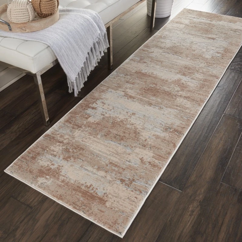 Nourison Rustic Textures Runner Area Rug RUS03-Beige