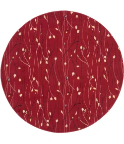 Nourison Home Grafix GRF15 Red 8 ft. Round Area Rug