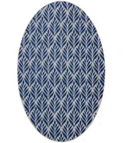 Nourison Home Aloha ALH35 Blue 7 ft. 10 in. Round Area Rug