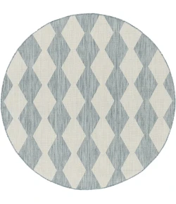 Nourison Positano Aqua POS04 4ft. Round Rug
