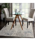 Nourison Rustic Textures Ivory Grey Blue RUS07 6 ft. X 9 ft. Rect. Rug