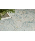 Nourison Astra Machine Washable Light Blue ASW12 7 ft. 10 in. X 10 ft. Rectangle Rug