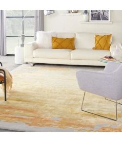 Nourison Home Prismatic PRS19 Grey Gold 9 ft. 9 in. X 13 ft. 9 in. Area Rug