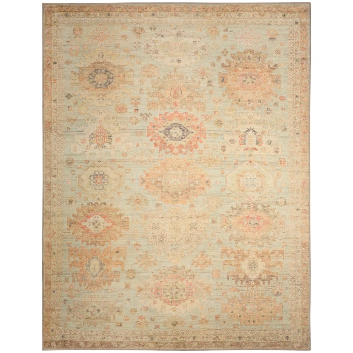 Nourison Vintage Washables Sage Multicolor VWS16 9 ft. 10 in. X 13 ft. 2 in. Rect. Rug
