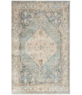 Nourison Astra Machine Washable Silver Blue ASW11 7 ft. 10 in. X 10 ft. Rectangle Rug