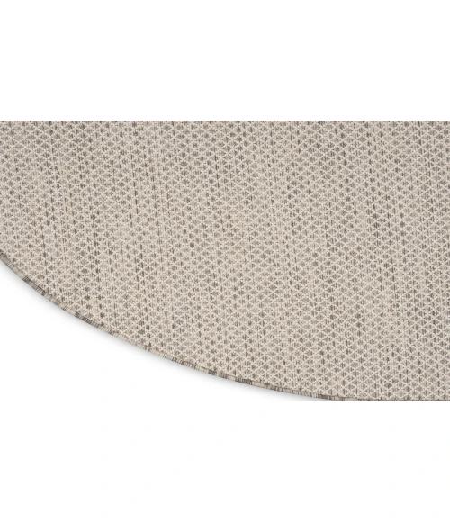 Nourison Courtyard Ivory/Silver COU01 8 ft. Round Rug