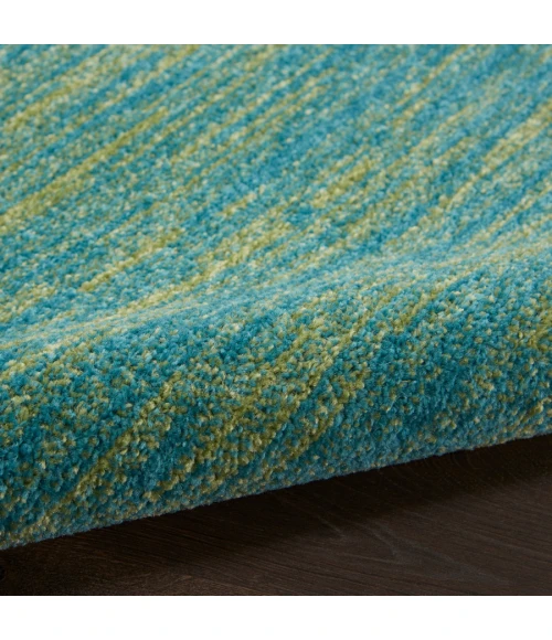 Nourison Home Nourison Essentials Blue Green NRE01 2 ft. 2 in. X 14 ft. Rectangle Rug