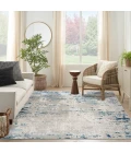 Nourison Quarry Ivory Grey Blue QUA01 12 ft. X 15 ft. Rect. Rug