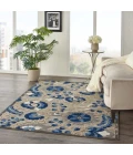 Nourison Aloha Area Rug ALH17-Natural/Blue