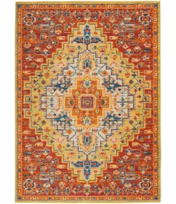 Nourison Home Allur ALR04 Red Multicolor 5 ft. 3 in. X 7 ft. 3 in. Area Rug