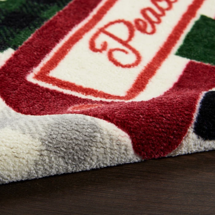 Nourison Accent Decor/Xmas Area Rug 101JP-Grey