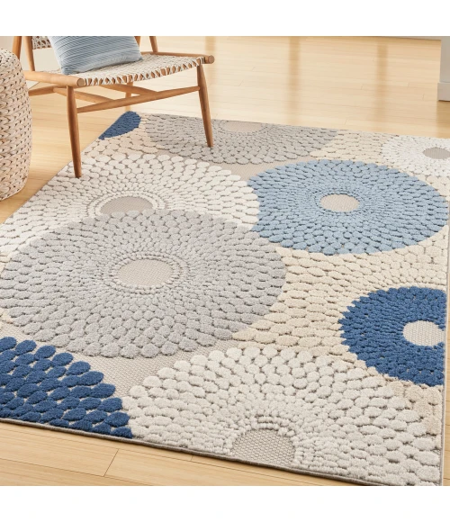 Nourison Aloha Area Rug ALH29 Blue/Grey