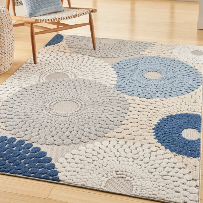 Nourison Aloha Area Rug ALH29 Blue/Grey