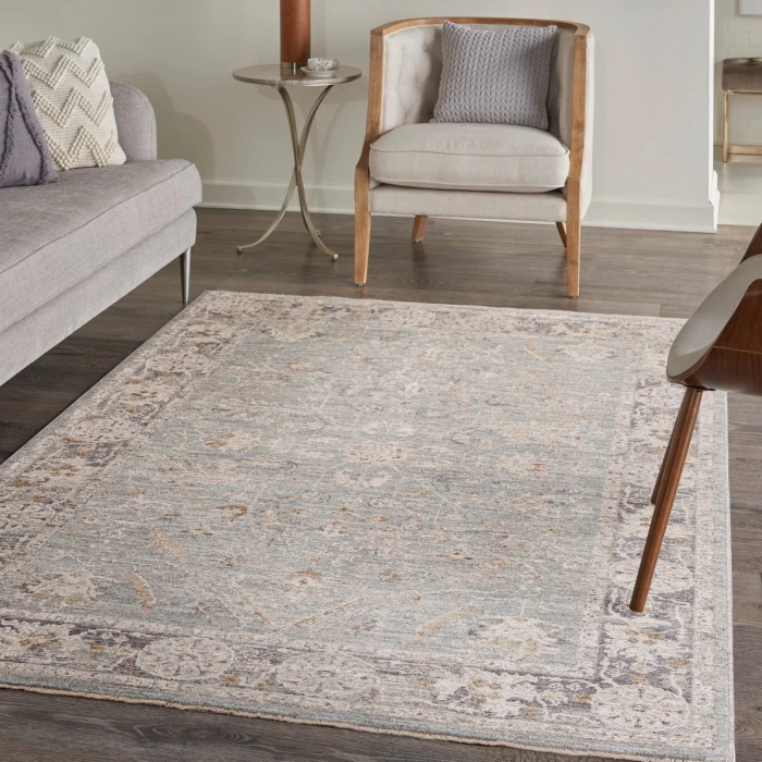 Nourison Infinite Blue Ivory IFT01 4 ft. X 6 ft. Rect. Rug