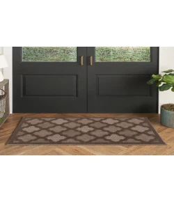 Nourison Home Easy Care NES01 Brown 2 ft. X 4 ft. Area Rug