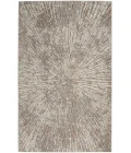 Inspire Me! Home Décor Metallic Grey Mocha MTL01 6 ft. X 9 ft. Rectangle Rug