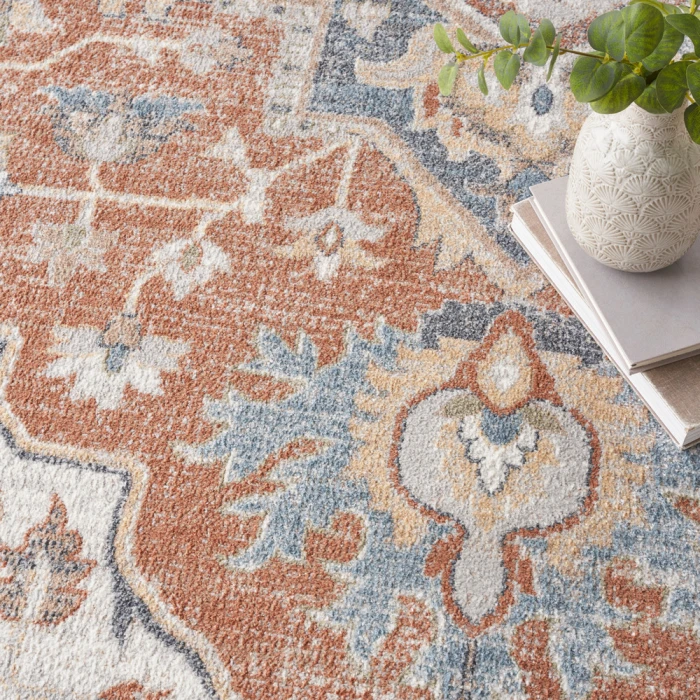 Nourison Astra Machine Washable Area Rug ASW12 Gold/Multicolor